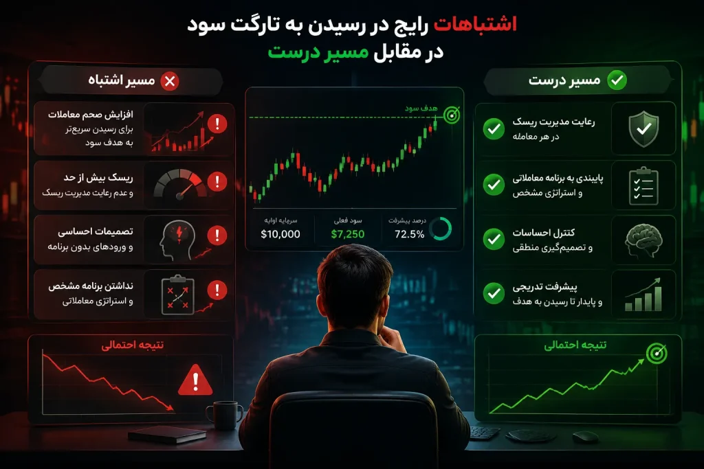 اشتباهات رایج در رسیدن به تارگت سود