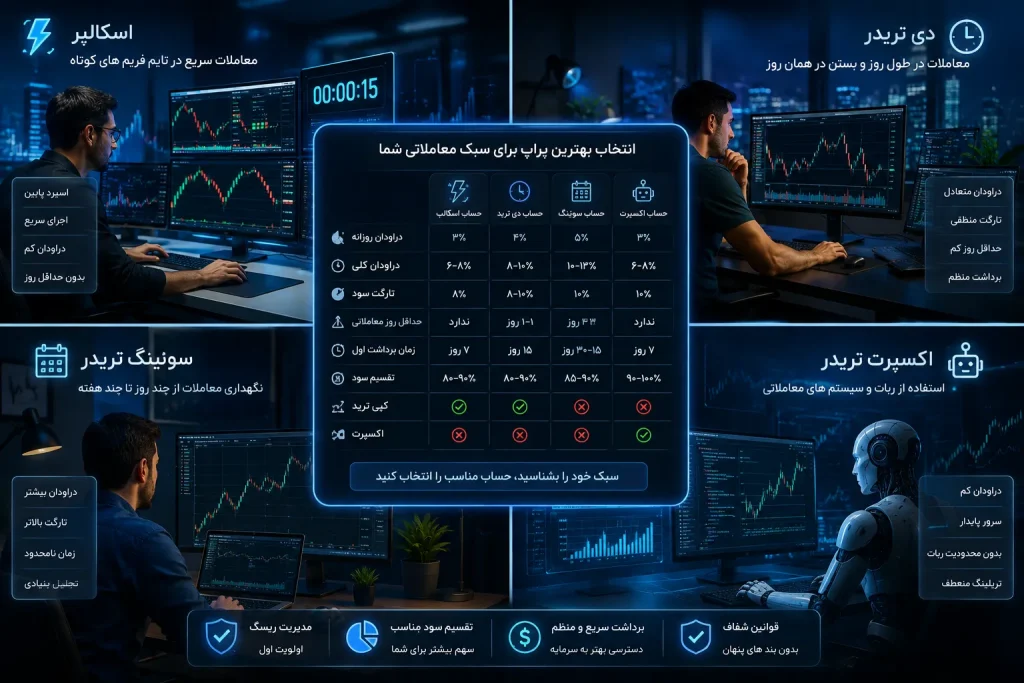معیارهای انتخاب بهترین پراپ
